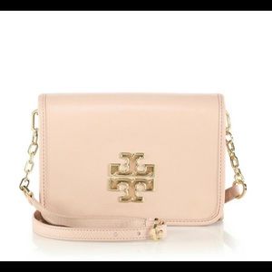 Tory Burch Lightoak Leather Cross Body Bag